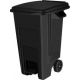 Бак для мусора Freestyle с крышкой, на колесах, с педалью, 100 л (PP), черный