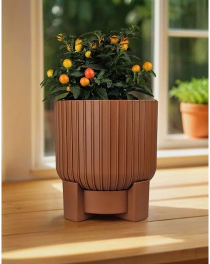 Горшок цветочный Торин, 5,2 л, терракот