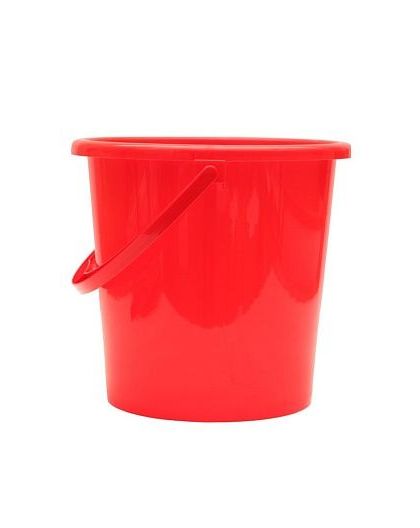 Ведро пластиковое 10л. Цв. красный (Арт. ВР-5541)