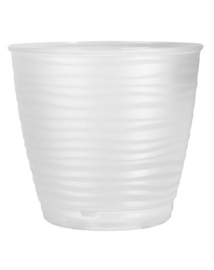 Горшок для орхидей Saffron D146мм, 1,5л с поддоном (бесцветный)