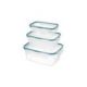 Набор емкостей для продуктов прямоугольных 3 шт. (0,35л, 0,75л, 1,3л)