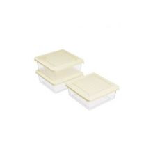 Набор емкостей для продуктов Asti квадратных 3 шт. (0,5л)