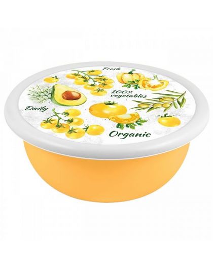 Миска Modena 3,2л с крышкой с декором