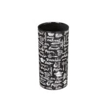 Подставка для ножей Bergamo с декором (черный)