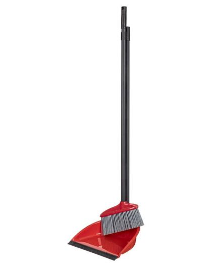 Комплект Ленивка щетка для пола Rimo со складным совком с кромкой