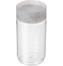 Емкость для сыпучих продуктов Asti 1л (гранит светло-серый)