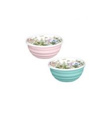 Миска Latina 2,1л с крышкой с декором Цветущий луг (микс)