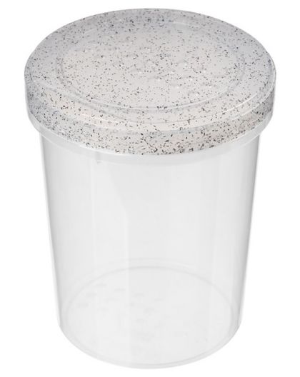 Банка с завинчивающейся крышкой Asti 1л (гранит светло-серый)