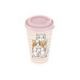 Стакан с крышкой 420мл с декором sweet cats (розовый)