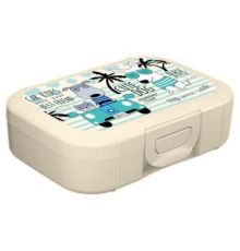 Ланч-бокс детский 0,85л с декором Cute Dog (светло-бежевый)