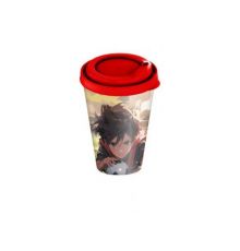 Стакан детский с крышкой 420мл с декором Anime kids (микс 1)