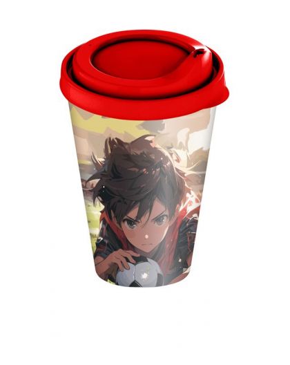 Стакан детский с крышкой 420мл с декором Anime kids (микс 1)