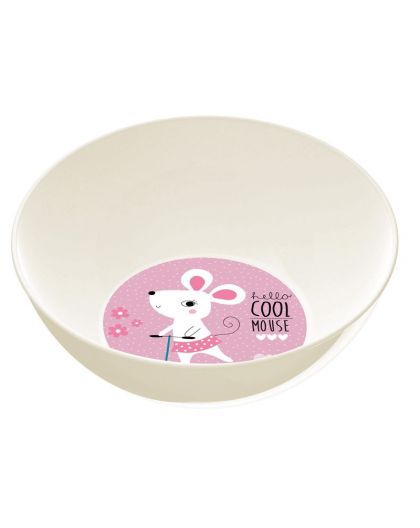 Миска детская D130мм с декором Best friends (светло-бежевый)