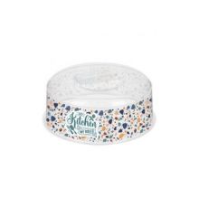 Крышка для СВЧ Bergamo D250мм с декором Терраццо (бесцветный)