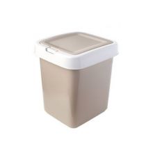 Контейнер для мусора Tule 14л с крышкой Push to Open (бежевый)