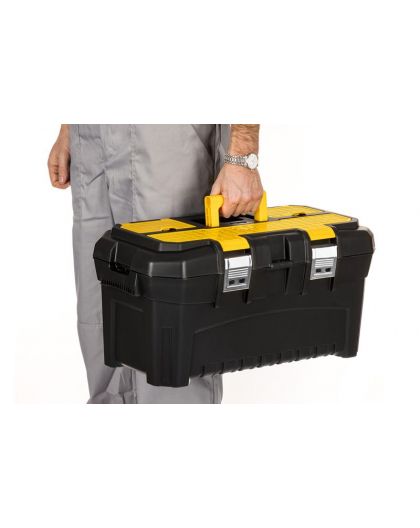 Ящик для инструментов Saturn 22,5, 580х320х280мм с органайзером, вставкой и металлическими замкам