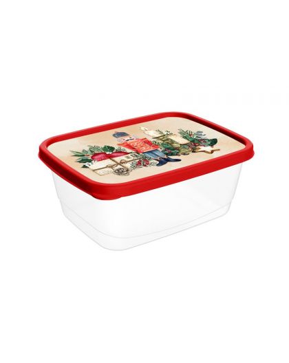 Контейнер для продуктов прямоугольный 0,5л с декором Игрушки