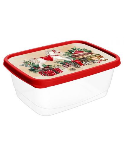 Контейнер для продуктов прямоугольный 1,5л с декором Игрушки