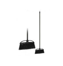 Щетка-метла Etna Black для улицы c черенком 120см, жесткая щетина (черный)