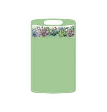 Доска разделочная Bergamo прямоугольная 260x155x3,5мм с декором (зеленый)