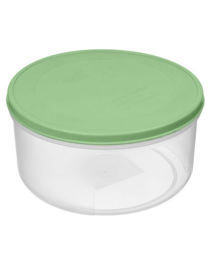 Контейнер для продуктов Verona круглый 1л с гибкой крышкой (зеленый)