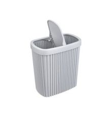 Контейнер для мусора VELVET 5,9л 225х140х253мм (Светло-серый флэк)