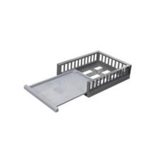 Органайзер с выдвижной полкой на роликах SMART M 450х345х115мм (Серый)