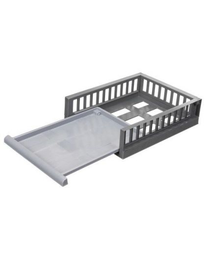 Органайзер с выдвижной полкой на роликах SMART M 450х345х115мм (Серый)