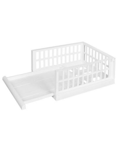 Органайзер с выдвижной полкой на роликах SMART L 450х345х180мм (Белый)