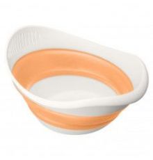 Миска-дуршлаг 2-в-1 складная  ZOOM 3,9л 310*250*80мм (Оранжевый)