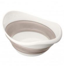 Миска-дуршлаг 2-в-1 складная  ZOOM 3,9л 310*250*80мм (Светло-бежевый)