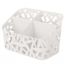 Органайзер настольный универсальный 195*110*126мм (Белый)