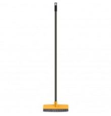 Скрабер для пола 240*74*65мм с черенком 120см (Желтый)