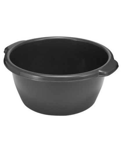 Таз круглый 14 л (Темно-серый)