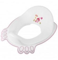 Накладка на унитаз детская с декором МАЛЫШАРИКИ 302*367*128мм Розовый