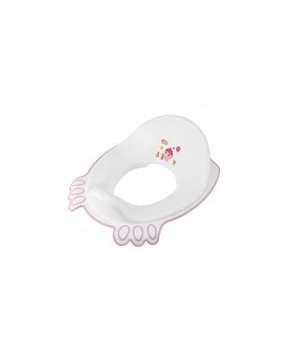 Накладка на унитаз детская с декором МАЛЫШАРИКИ 302*367*128мм Розовый