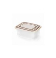 Набор емкостей для СВЧ Матрешка (0,2л, 0,4л, 0,7л, 1,2л, 1,9л) какао-бежый