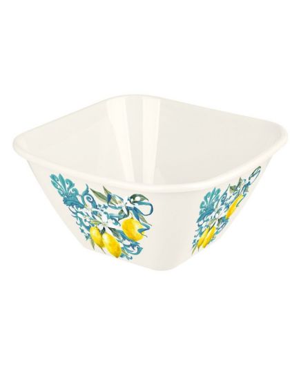 Миска квадратная 4л с декором (микс 2)