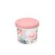 Банка с завинчивающейся крышкой 0,7л с декором Сад пионов (розовый)