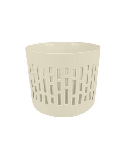 Горшок для цветов БЕРГЕН 2,9л D175мм со вставкой 2,5л молочный туман