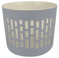 Горшок для цветов БЕРГЕН 2,9л D175мм со вставкой 2,5л серый шторм