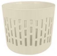 Горшок для цветов BERGEN 6л D225мм со вставкой 5,3л молочный туман