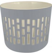Горшок для цветов BERGEN 6л D225мм со вставкой 5,3л серый шторм