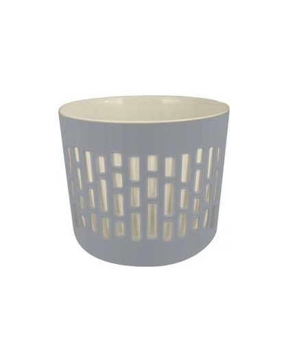 Горшок для цветов BERGEN 6л D225мм со вставкой 5,3л серый шторм
