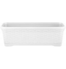 Горшок прямоугольный InGreen Rattan 55 см, 10л со съемным поддоном