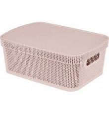 Корзина для хранения Keeplex Ajur с крышкой 11л 38х27х14,3см