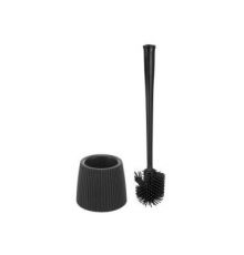 Ёршик для туалета с подставкой  ВЕЛЬВЕТ ПРО, 128х128х380мм (Черный гранит)