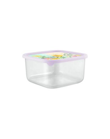 Контейнер для продуктов Sugar&Spice Bloom квадратный 0,4л с гибкой крышкой