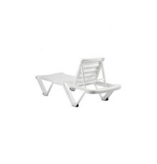 Шезлонг Decorona DeRiviera без подлокотников, белый рассвет
