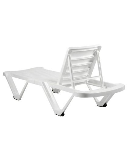 Шезлонг Decorona DeRiviera без подлокотников, белый рассвет